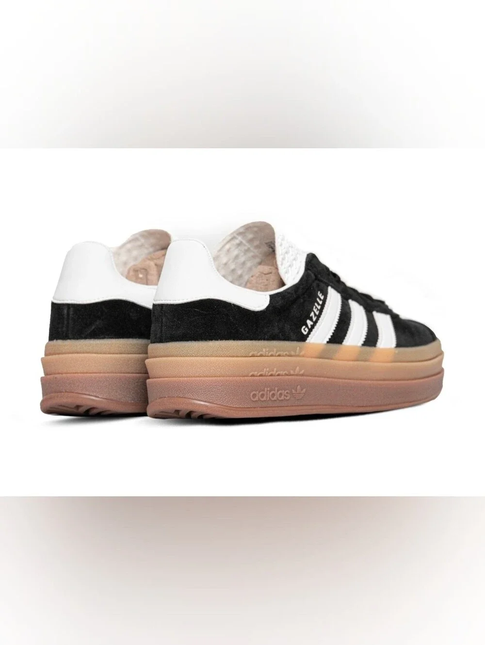 adidas Gazelle Bold W – Core Black / Cloud White / Gum-Size 7.5